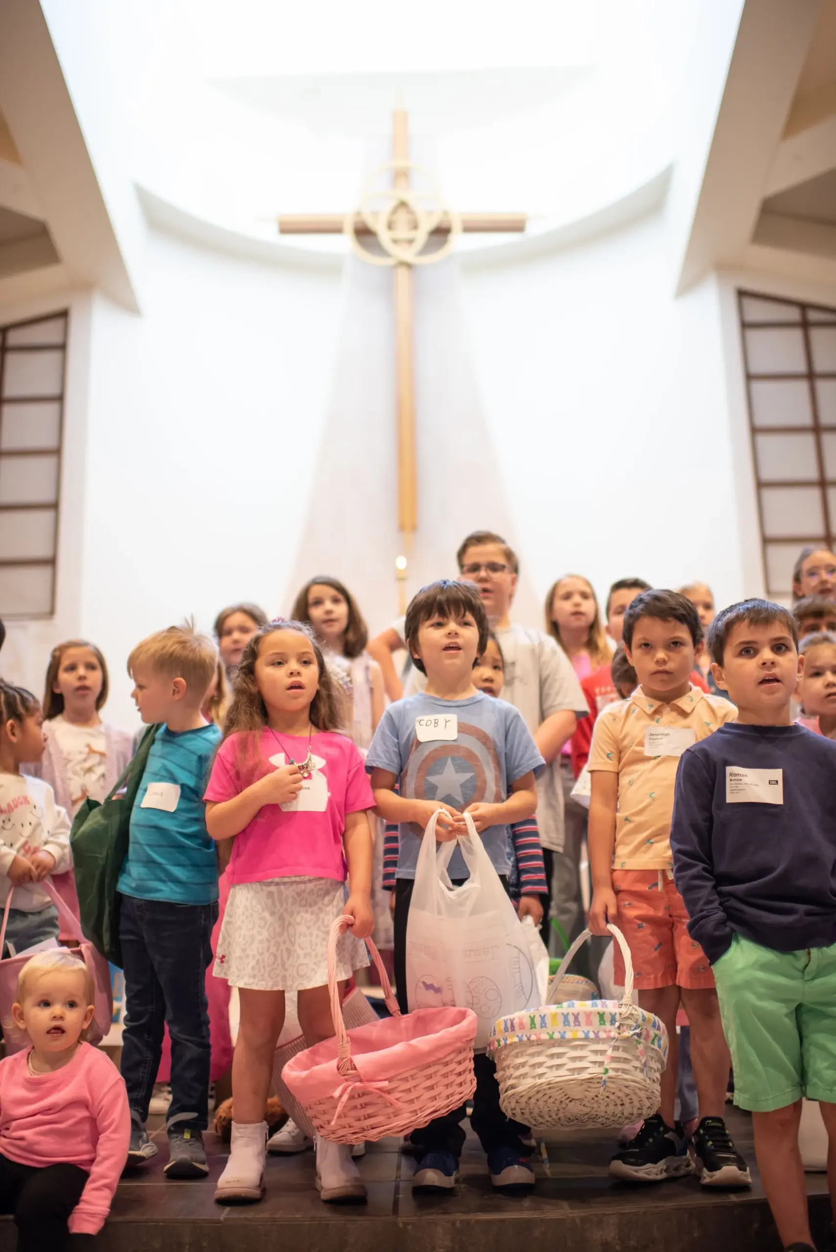 three men and laughing two women walking side by side